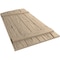 Ekena Millwork Hand Hewn 4 Board Joined Board-n-Batten w/Elliptical Top Faux Wood Shutters, 22W x 76H, PR SHUBJL22X76HHPR - alternate 3